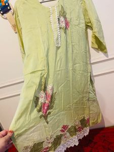 Beautiful Lime Green Kurta Set