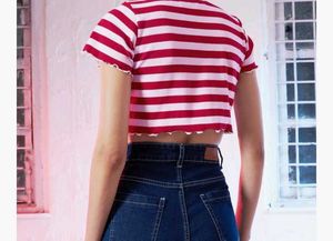 Striped Cropped Cardigan