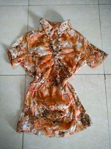bella hadid Sheer Floral Print Button-Up cowgirl S