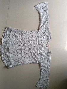 Chic Printed Kurta with Flared Sleeves