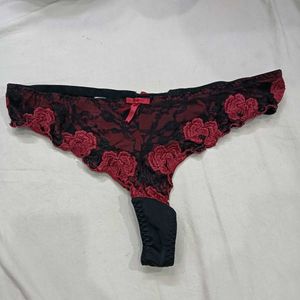 Burgundy 🥰Lace Thong Panty