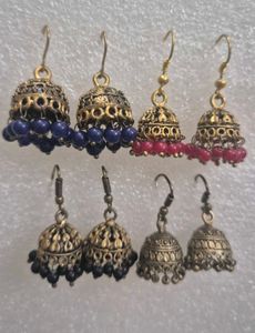 Ethnic Jhumka Earrings Set