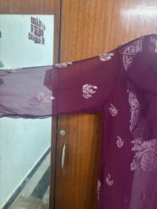 Mirror Chikankari Kurti WITH chemise