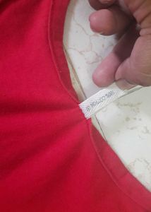Clearance Red Tshirt stretchable For Daily wear