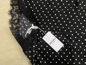 polka dot long skirt