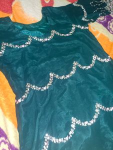 Elegant Teal Sequined Kurta