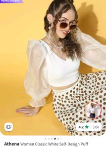 White Top With Threads