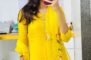 yellow Floral Kurta Bottom with  Duppata se
