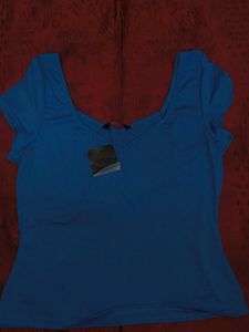 Blue V-Neck T-Shirt