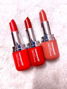 Pack of 3 Mamaearth Creamy Matte Long Stay Lipstic