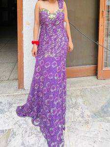 Heavy  Mermaid Tail Party wear Gown Bodycon
