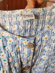 Blue Floral Prairie Dress
