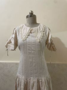 Vintage Style Striped Midi Dress