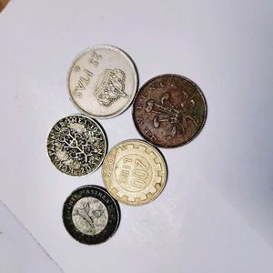 1970s-80s Foreign coins rare