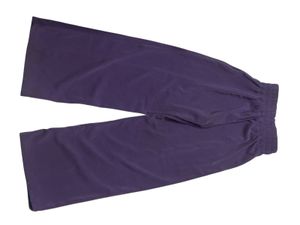 Purple Wide Leg Korean Pants with Chain Detail