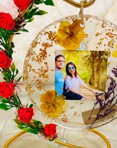 Floral Resin Photo Frame