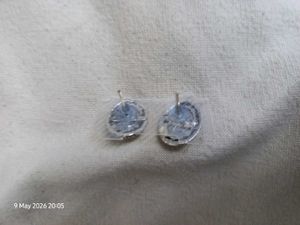 Elegant Amber Style Resin Stud Earrings