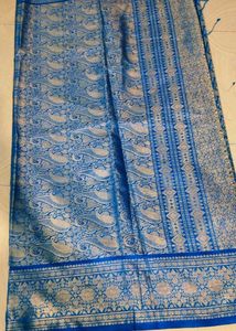 blue colour pattu saree