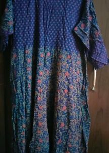Beautiful Blue Embroidered Kurta