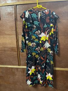 Floral Print Long Sleeve Dress