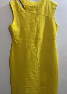 Vibrant Yellow Sleeveless Dress