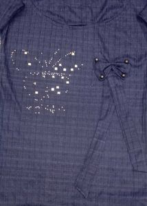 Stylish Blue Tunic Top