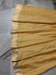 Elegant Golden Ethnic Skirt