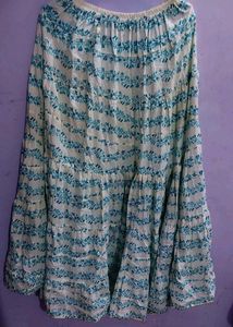 Floral Print Ethnic Skirt
