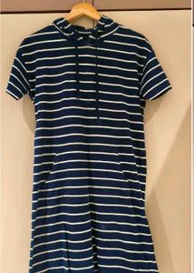 Striped Hoodie Dress