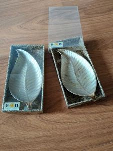 Gold Birch Leaf Shaped Platter /Dish