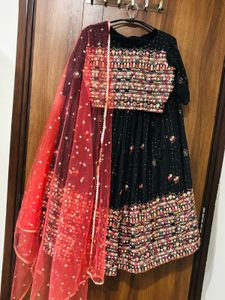 gray colour stunning lahnga choli