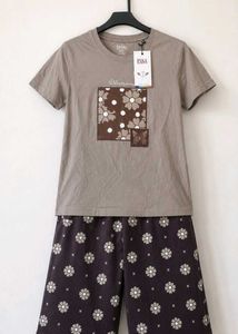Cute Floral Print Pajama Set