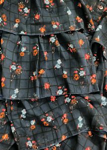 Floral Ruffle Layered Top