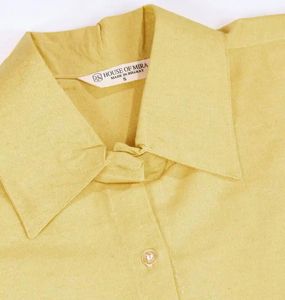 Chic Yellow Button-Down Shirt