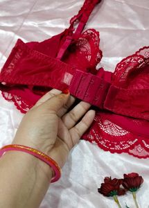 Lace Red Bra