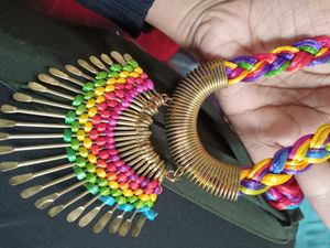Colorful Braided Statement Necklace
