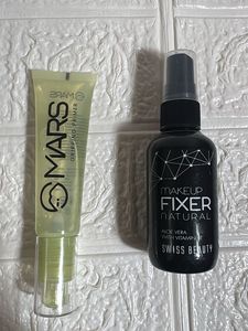 MARS Gripping Primer & Swiss beauty Makeup Fixer