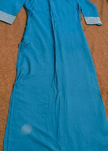 Libas Teal Blue Straight Kurti (Size S) - Unused