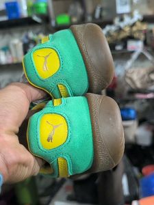 Puma Palermo Sneakers - Teal &amp; Yellow uk 3