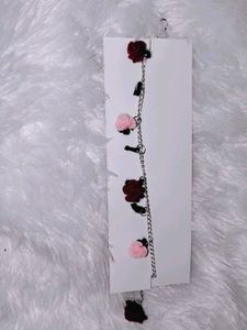 Charming Rose microcrochet Bracelet