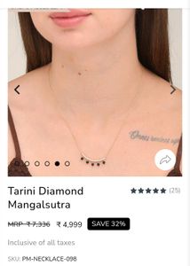 Tarini Diamond Mangalsutra