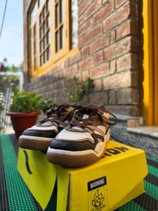 OG ZAYDN Brown, Black & White Sneakers