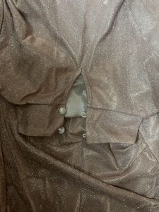 golden shimmer party dress