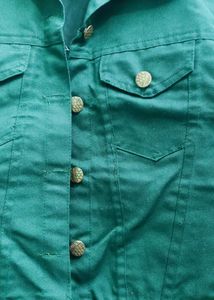 Green Button-Down Jacket
