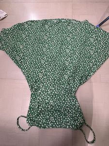 Green Floral Mini Dress