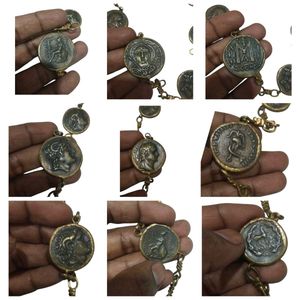 Vintage 1960s Antiqued Brass Greco-Roman 50 CM