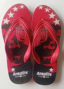 Red Flip Flops with White Stars