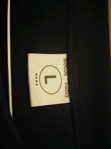 Black T-shirt with Abstract White Design