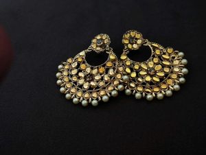Chandbali Earrings - Gold Tone🌟💖