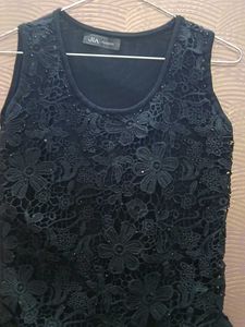 Elegant Black Lace Dress